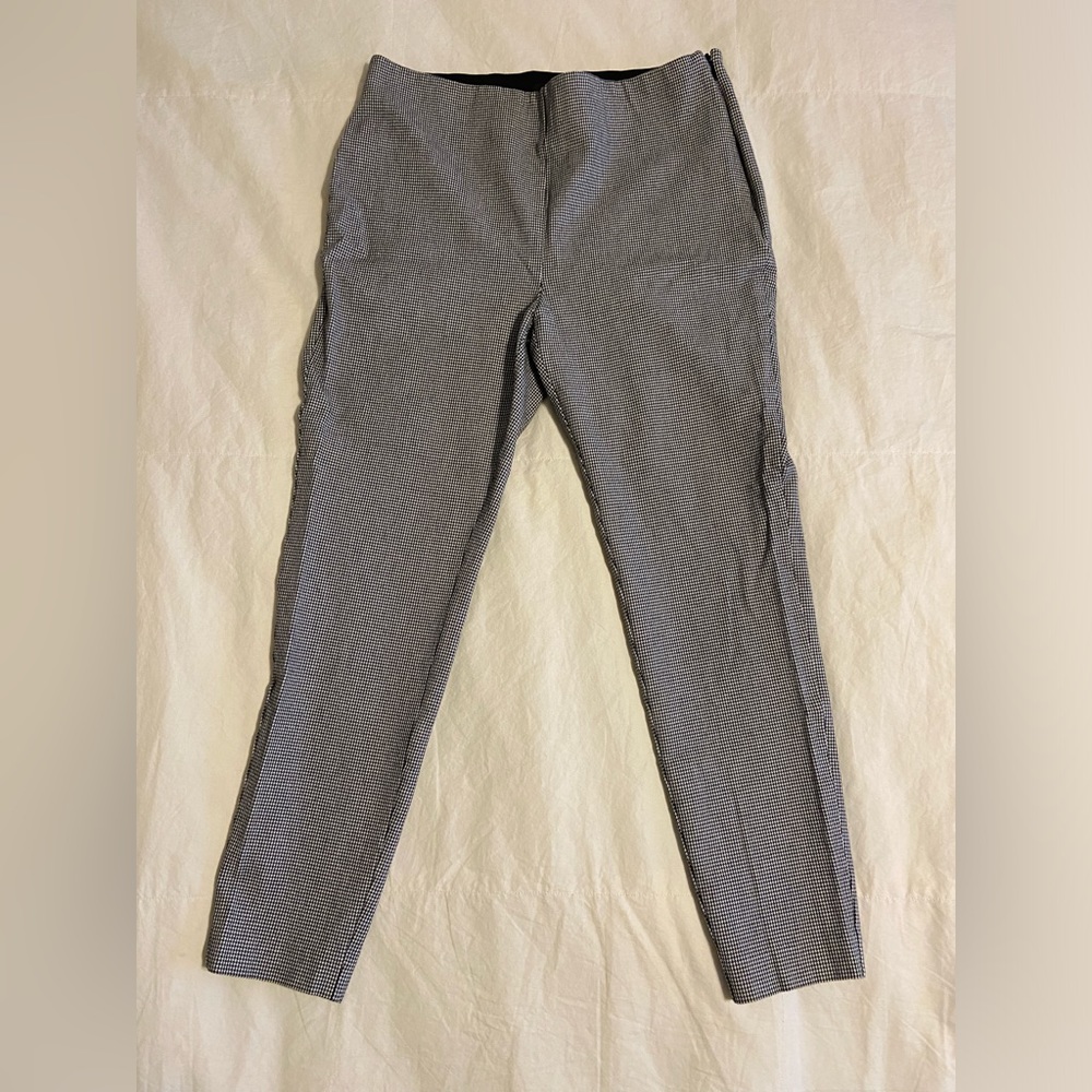 LOFT Women’s black/white high waist skinny pants, ankle, size 6 petite